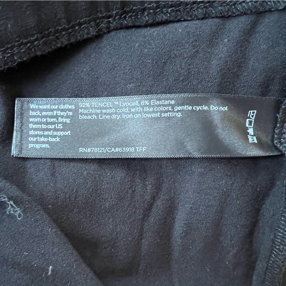 Eileen Fisher NWT Stretch Jersey Knit Slouchy Ankle Pant in Black, size 1X - Picture 8 of 9